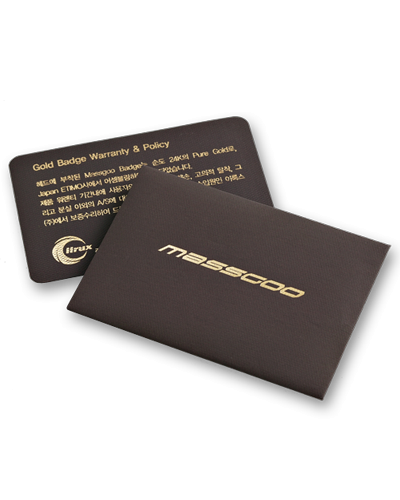 Gold Badge Warranty & Policy 카드